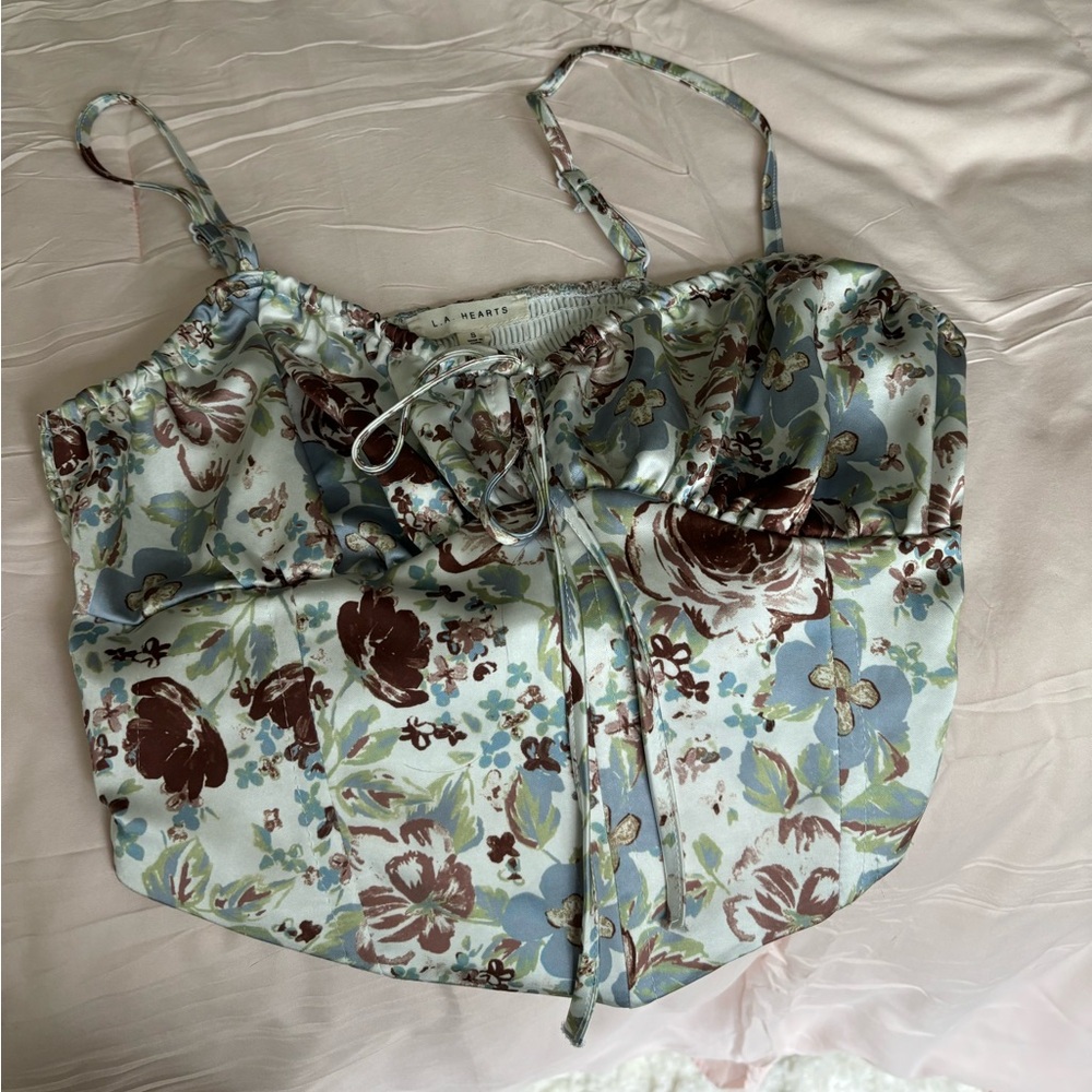 LA HEARTS corset top